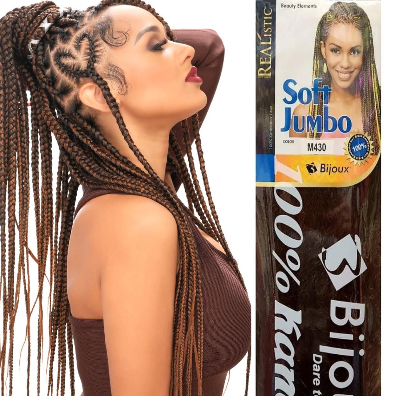 Kanekalon para trenzas Soft jumbo Braid