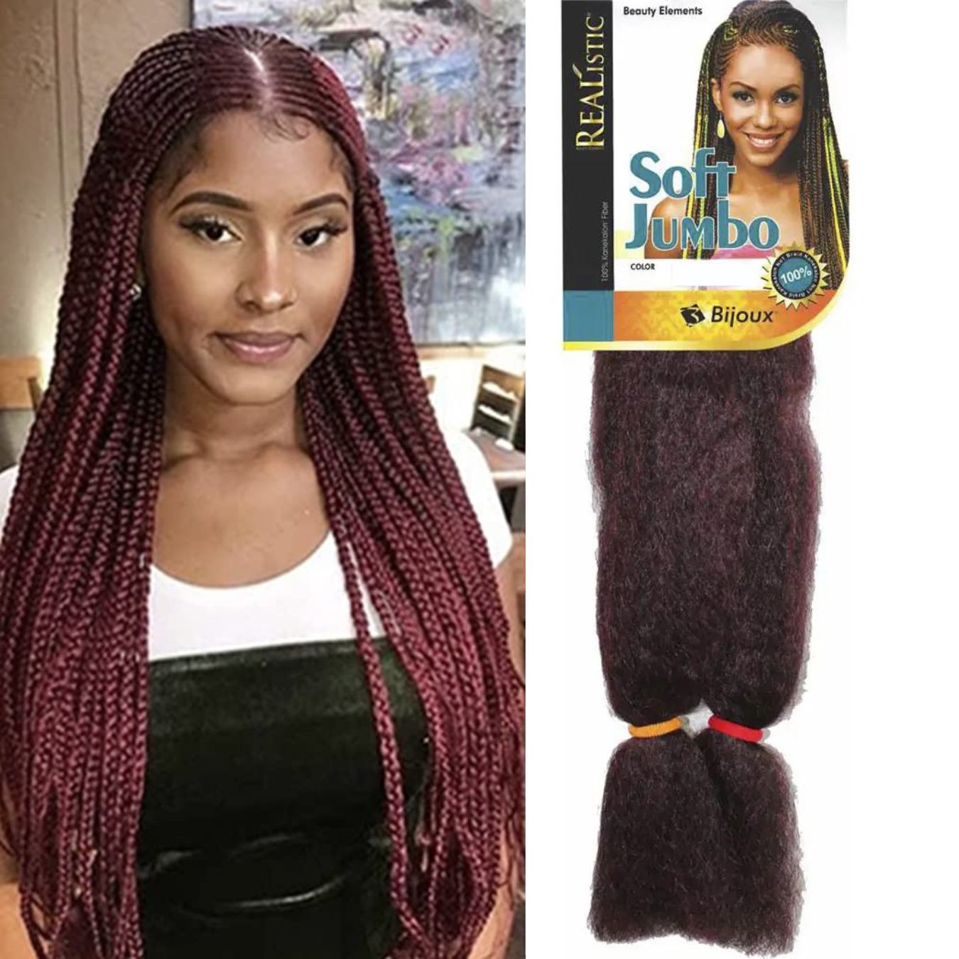 Kanekalon para trenzas Soft jumbo Braid
