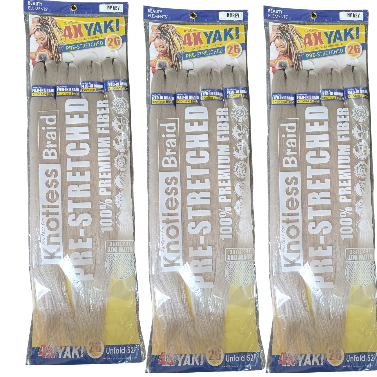 4X YAKI KANEKALON PLANCHADO 52"