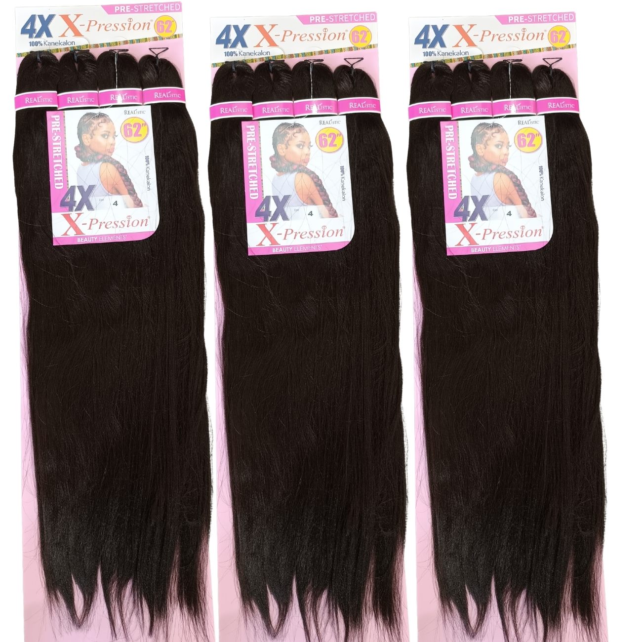 4X XPRESSION KANEKALON PALCHADO 62"