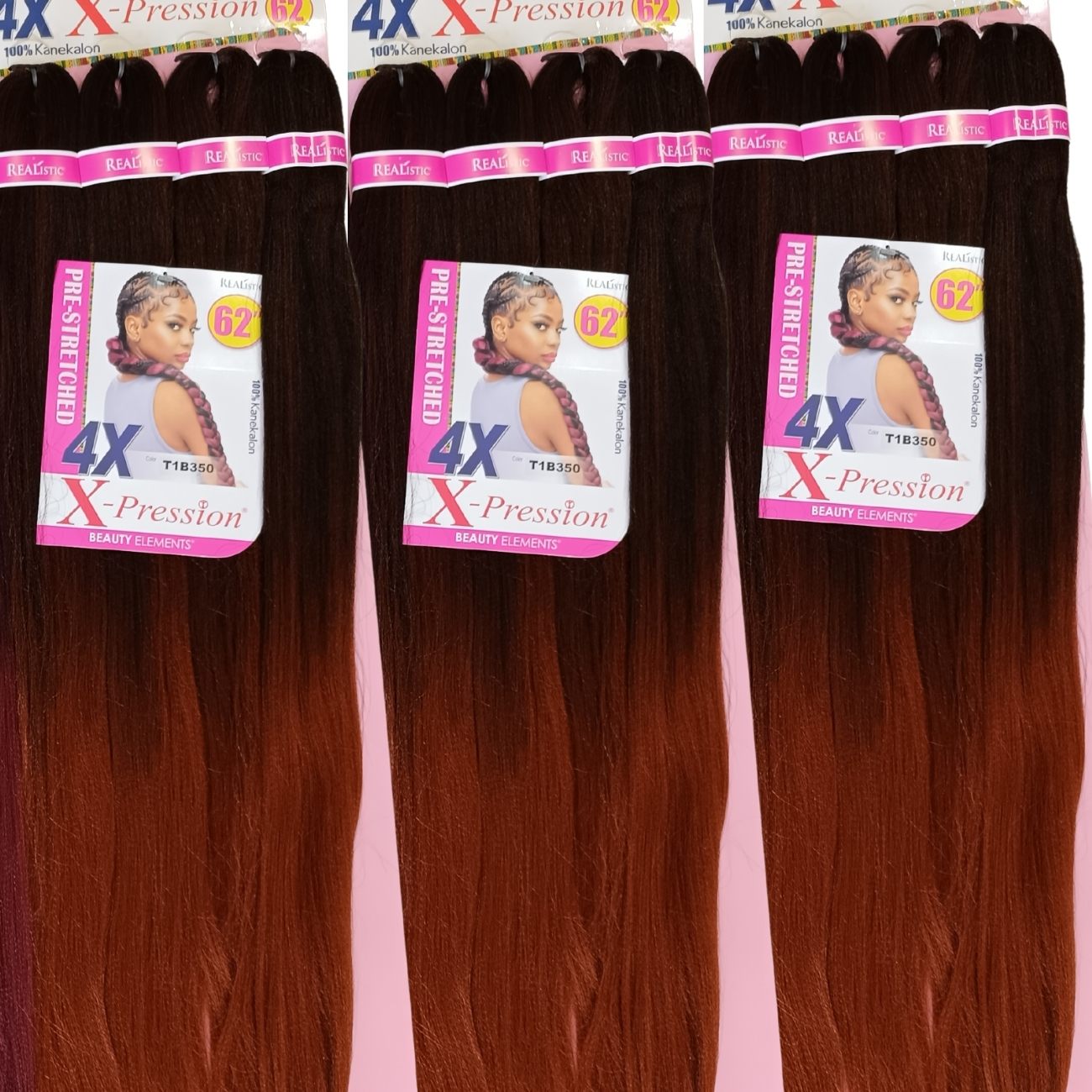 4X XPRESSION KANEKALON PALCHADO 62"