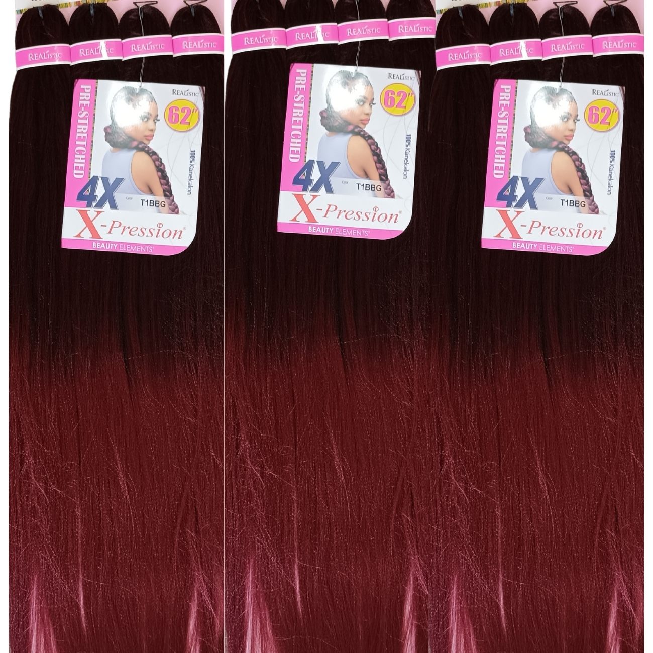 4X XPRESSION KANEKALON PALCHADO 62"