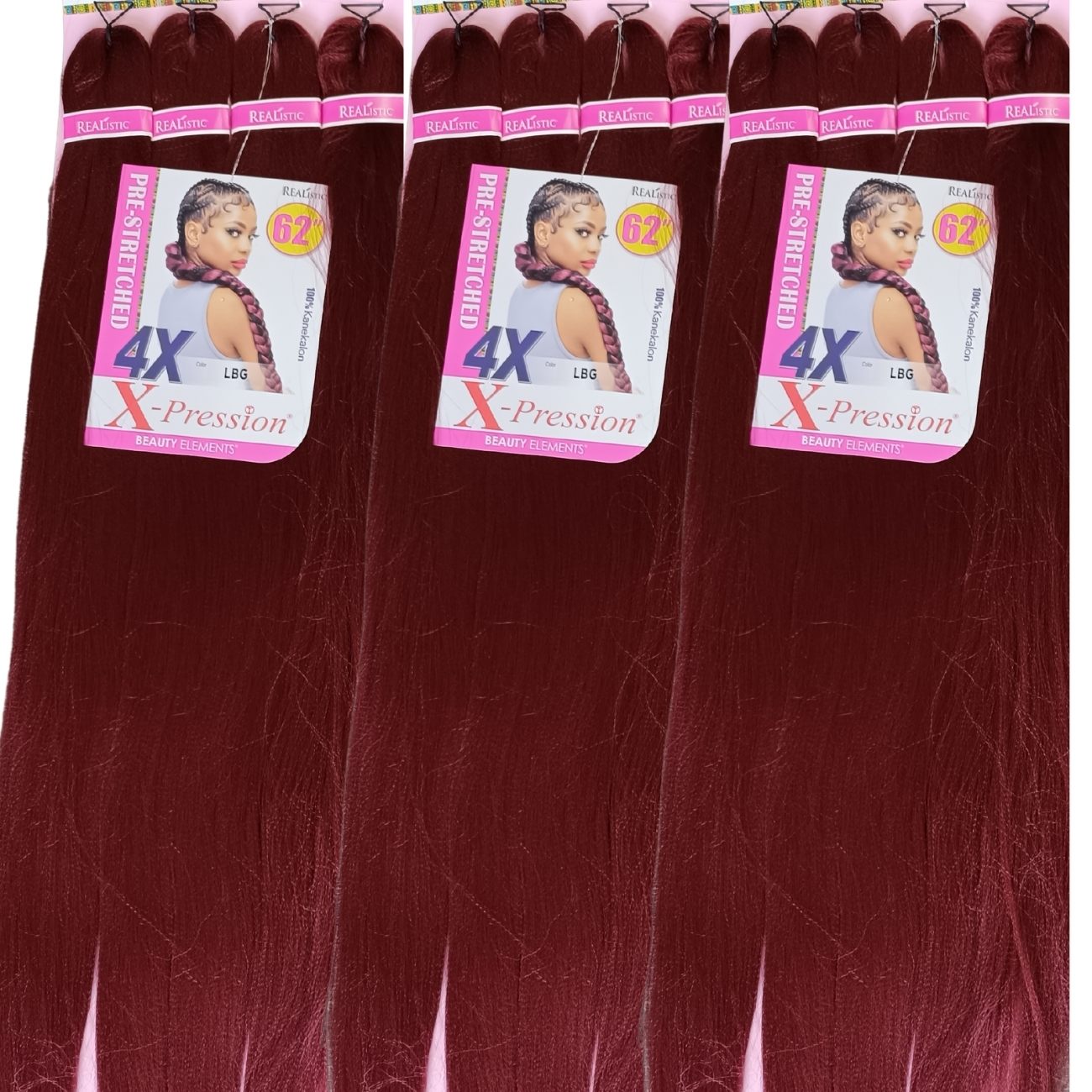 4X XPRESSION KANEKALON PALCHADO 62"