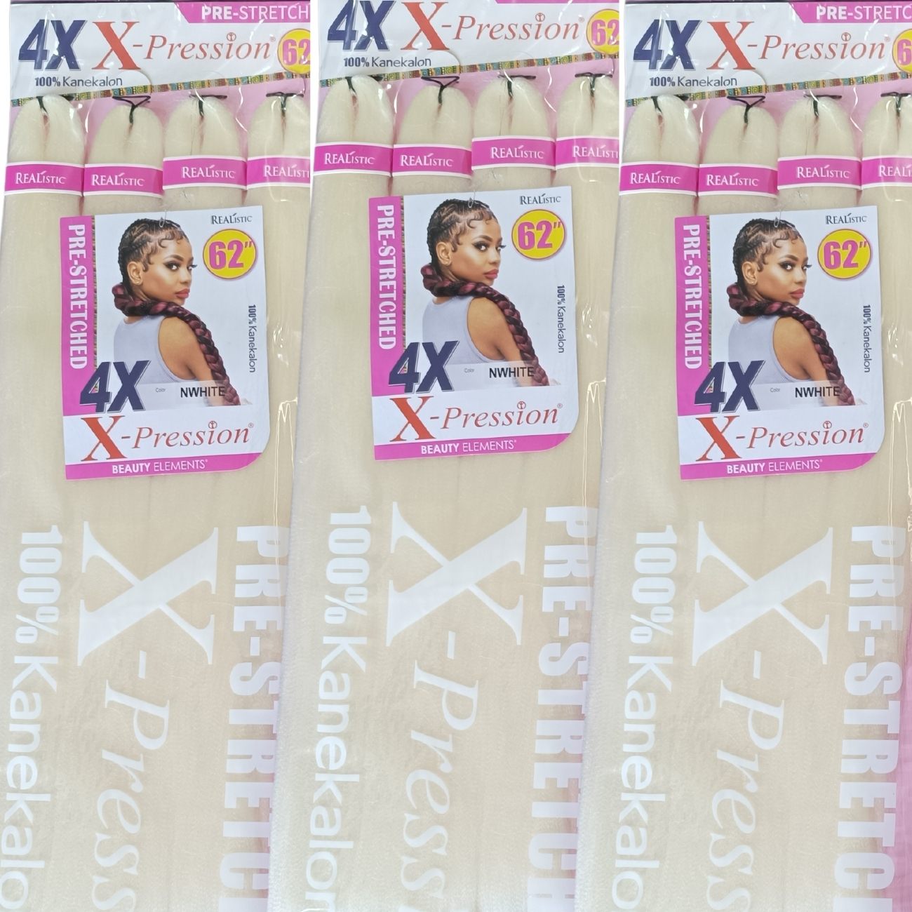 4X XPRESSION KANEKALON PALCHADO 62"