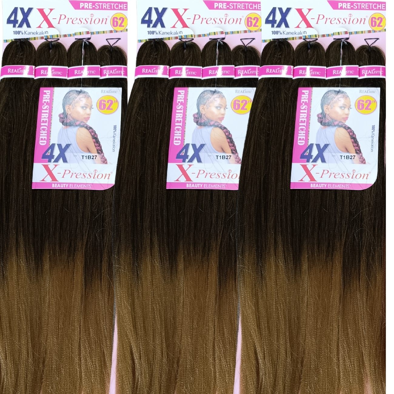 4X XPRESSION KANEKALON PALCHADO 62"