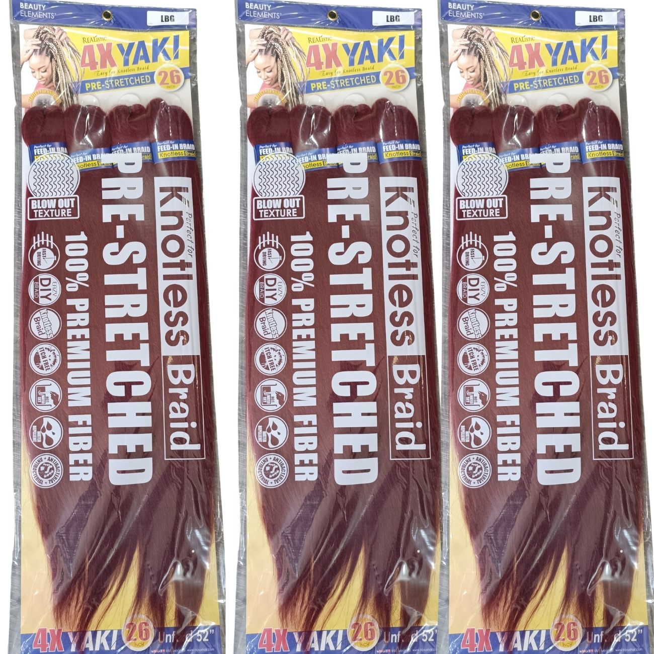 4X YAKI KANEKALON PLANCHADO 52"
