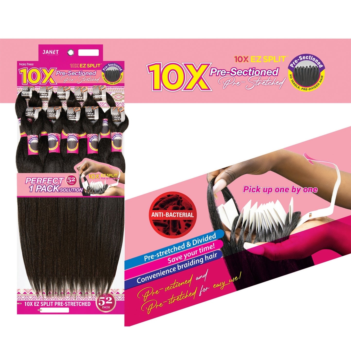 10 PACK DE KANEKALON PRE DIVIDIDO ez split
