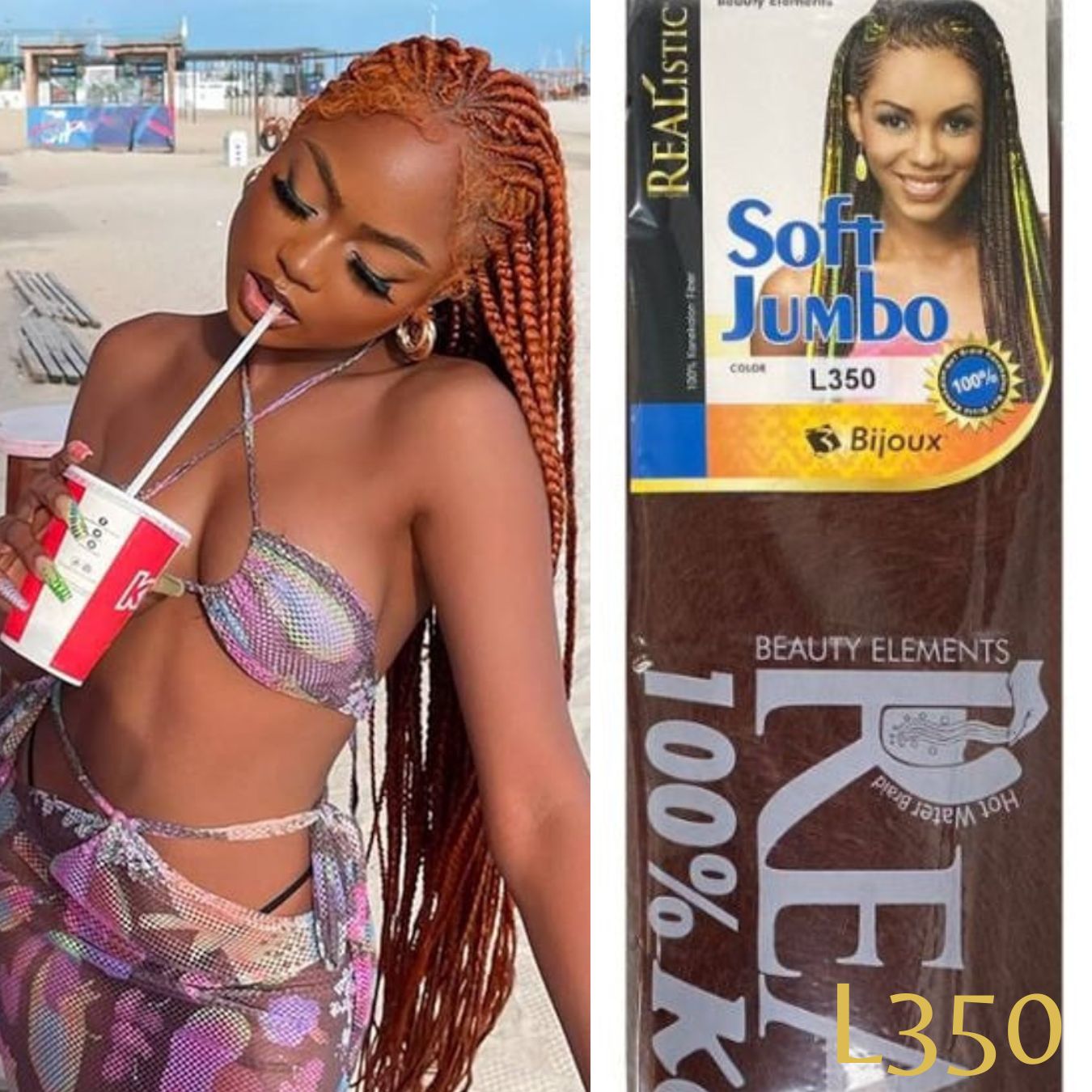 Kanekalon para trenzas Soft jumbo Braid